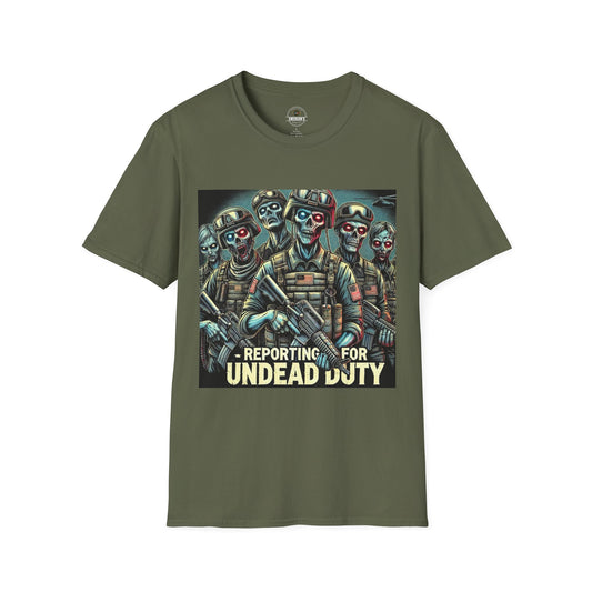 Military Zombies Reporting for Undead Duty Tee