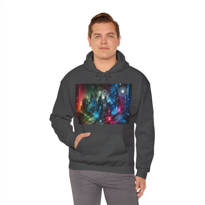 Futuristic Urban City Hooded Sweatshirt/Hoodie