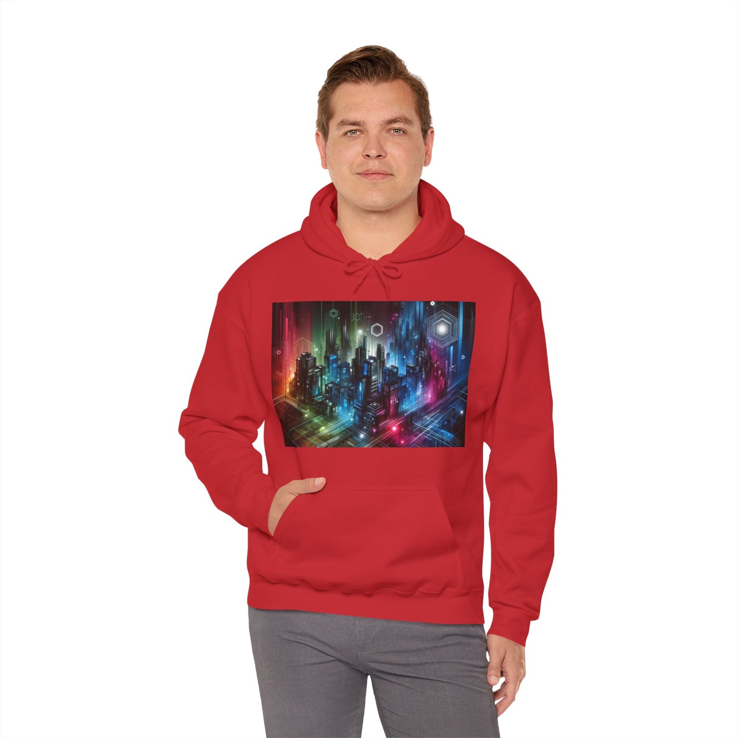 Futuristic Urban City Hooded Sweatshirt/Hoodie