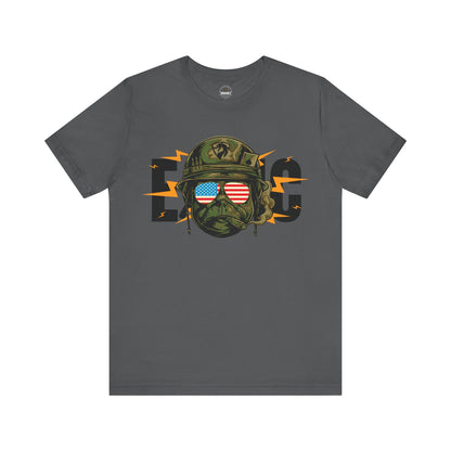 Veteran Bulldog Tee — Cool American Sunglasses Patriotic Veteran T-Shirt