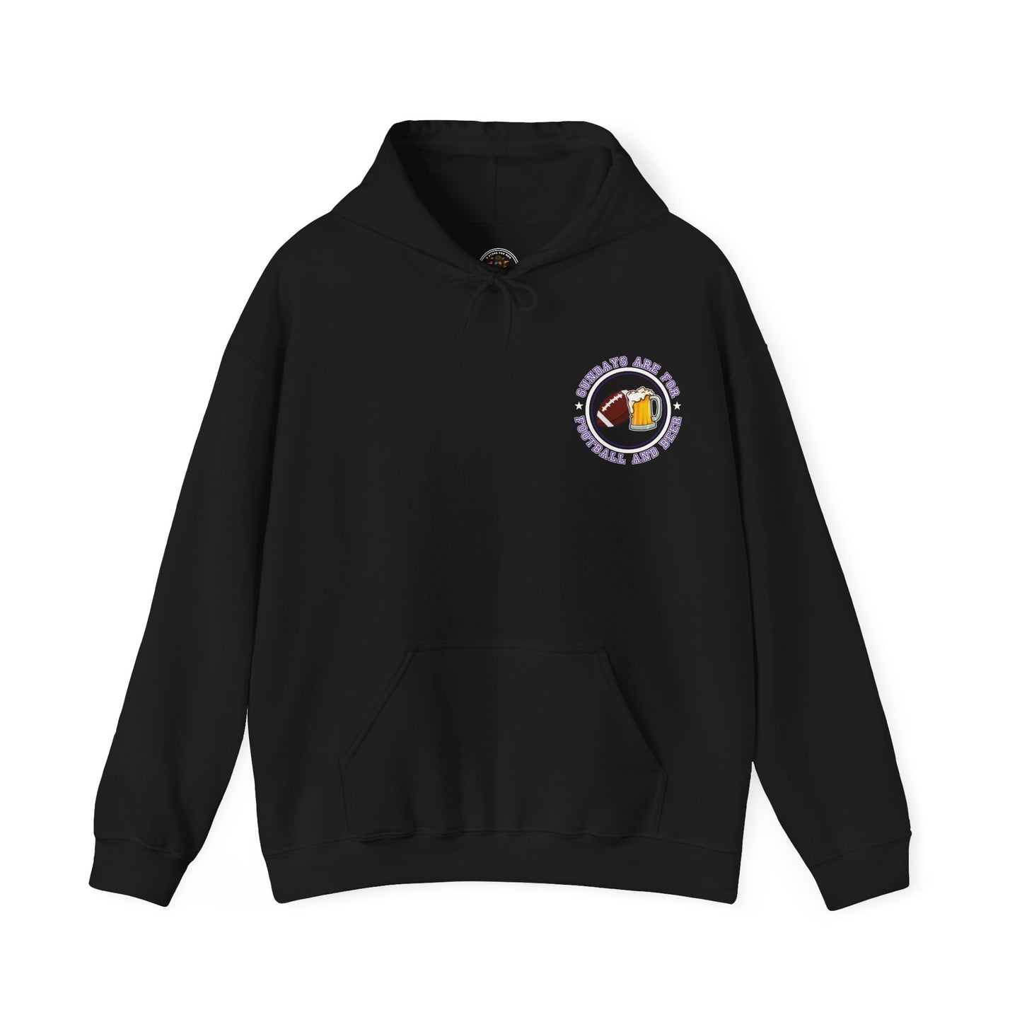 Sundays Football and Beer Hoodie - Purple