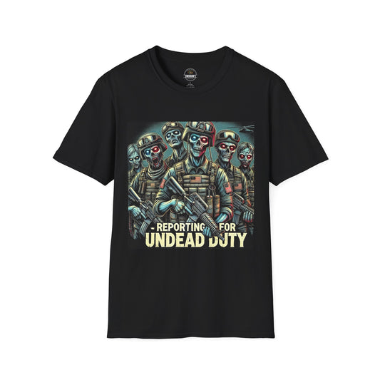 Military Zombies Reporting for Undead Duty Tee