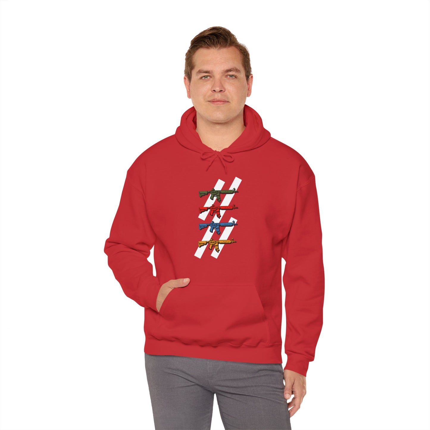 The Pew Pew Hoodie — Cool Multi-Color Design