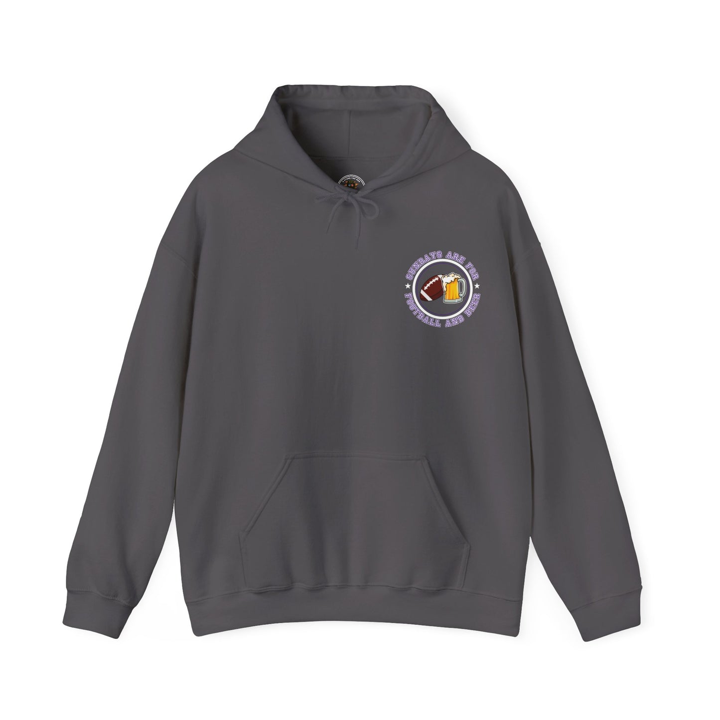 Sundays Football and Beer Hoodie - Purple
