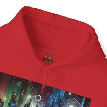 Futuristic Urban City Hooded Sweatshirt/Hoodie