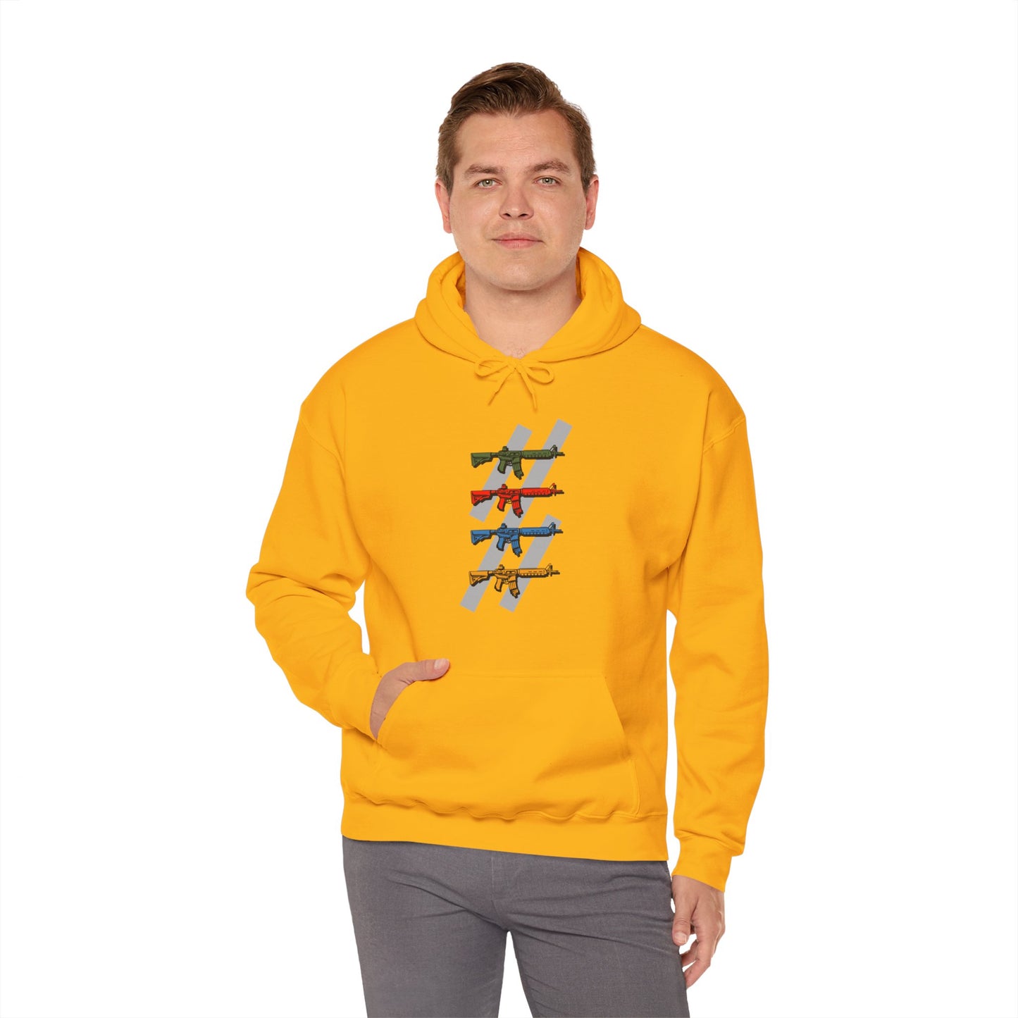 The Pew Pew Hoodie — Cool Multi-Color Design