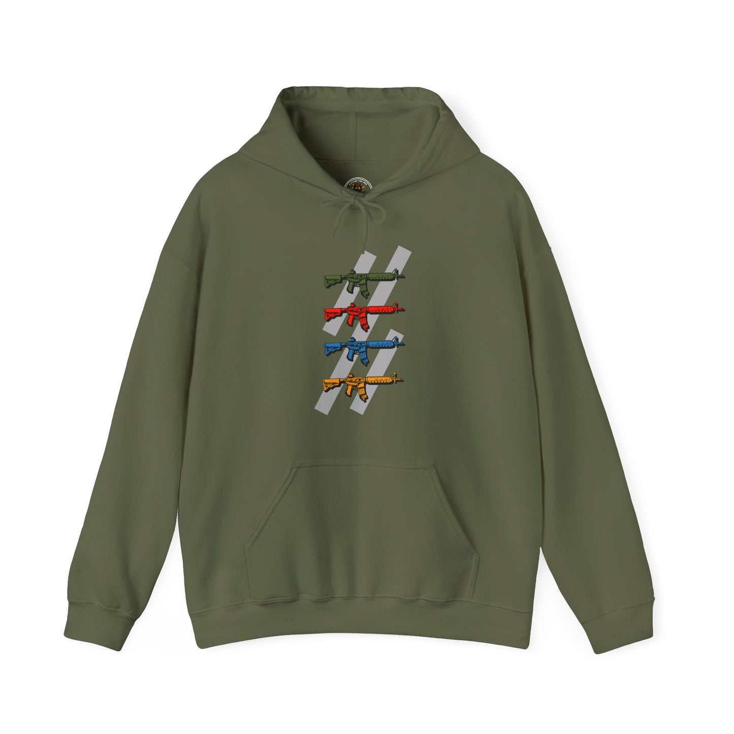 The Pew Pew Hoodie — Cool Multi-Color Design