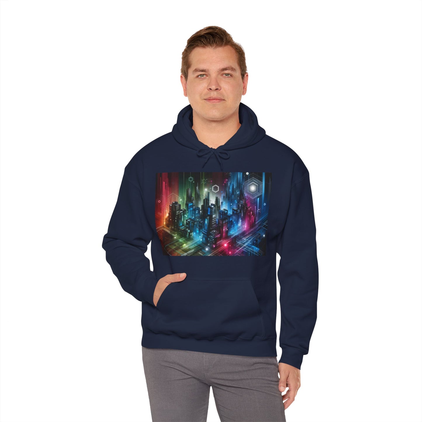 Futuristic Urban City Hooded Sweatshirt/Hoodie