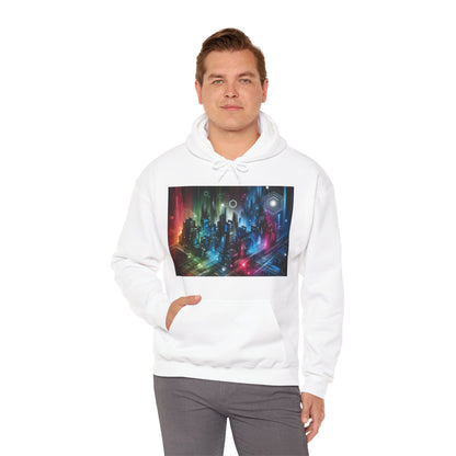 Futuristic Urban City Hooded Sweatshirt/Hoodie