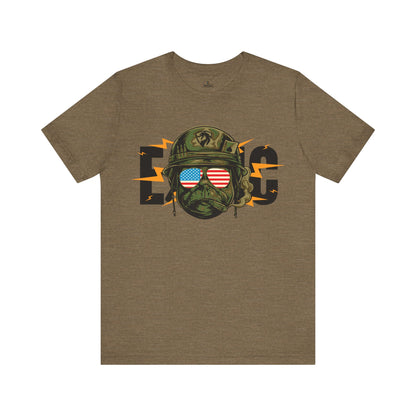 Veteran Bulldog Tee — Cool American Sunglasses Patriotic Veteran T-Shirt