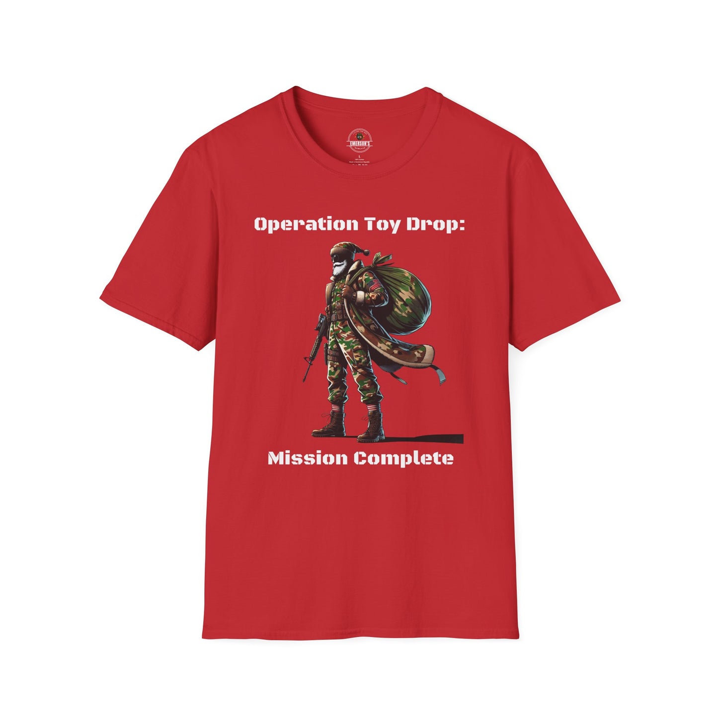 Santa Camo T-Shirt - Operation Toy Drop, Mission Complete