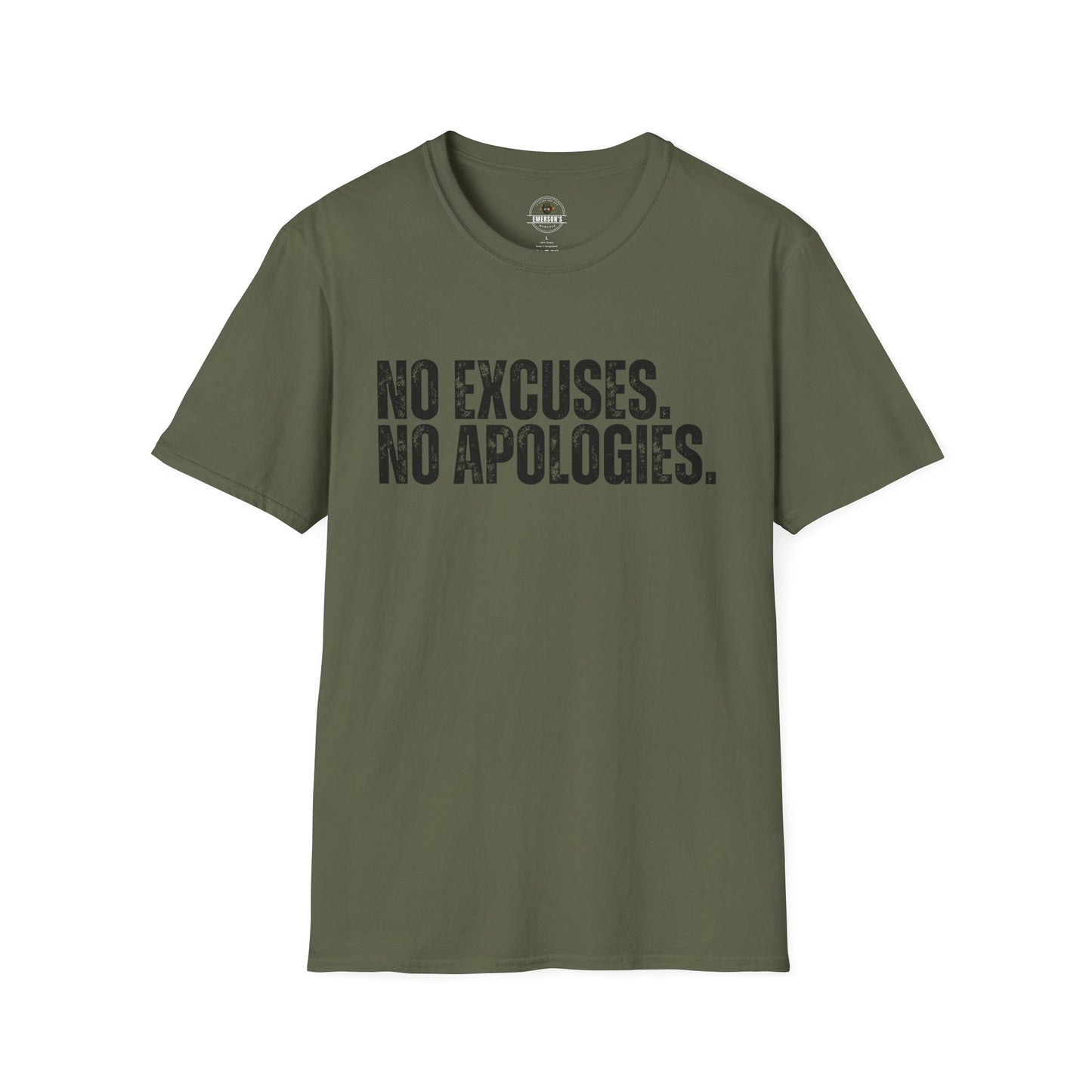 No Excuses. No Apologies.— Motivational Tee