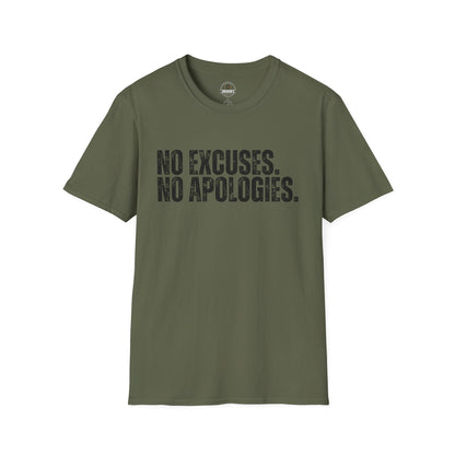 No Excuses. No Apologies.— Motivational Tee