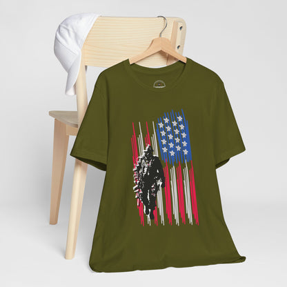 Veteran and American Flag Tee