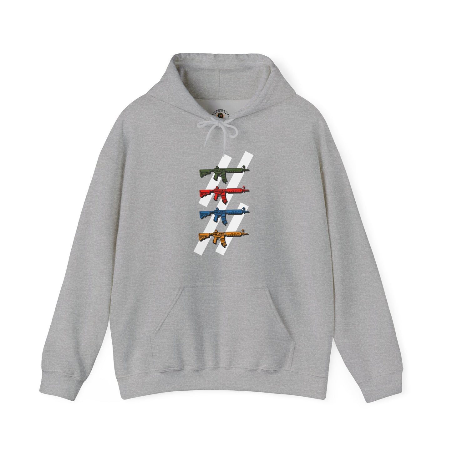 The Pew Pew Hoodie — Cool Multi-Color Design