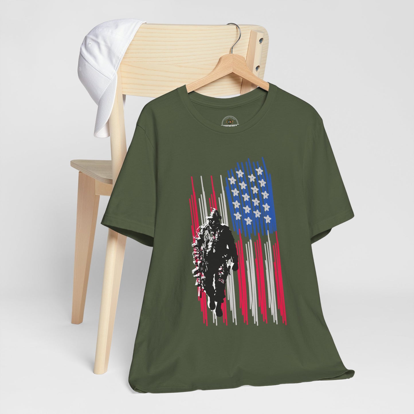Veteran and American Flag Tee