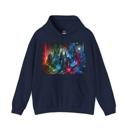 Futuristic Urban City Hooded Sweatshirt/Hoodie