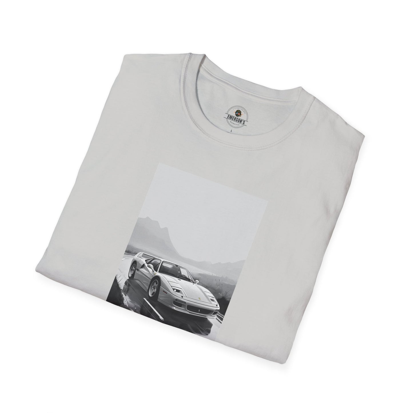 Black & White Sports Car Tee