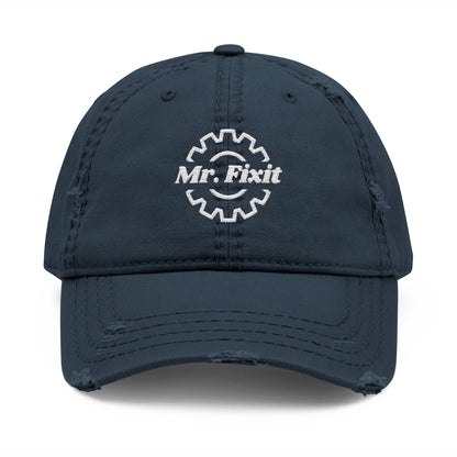 Mr Fix-It Embroidered Distressed Dad Hat