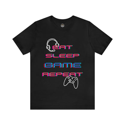 Eat Sleep Game Repeat T-shirt