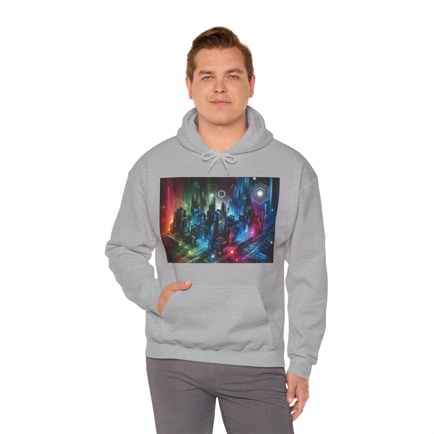 Futuristic Urban City Hooded Sweatshirt/Hoodie