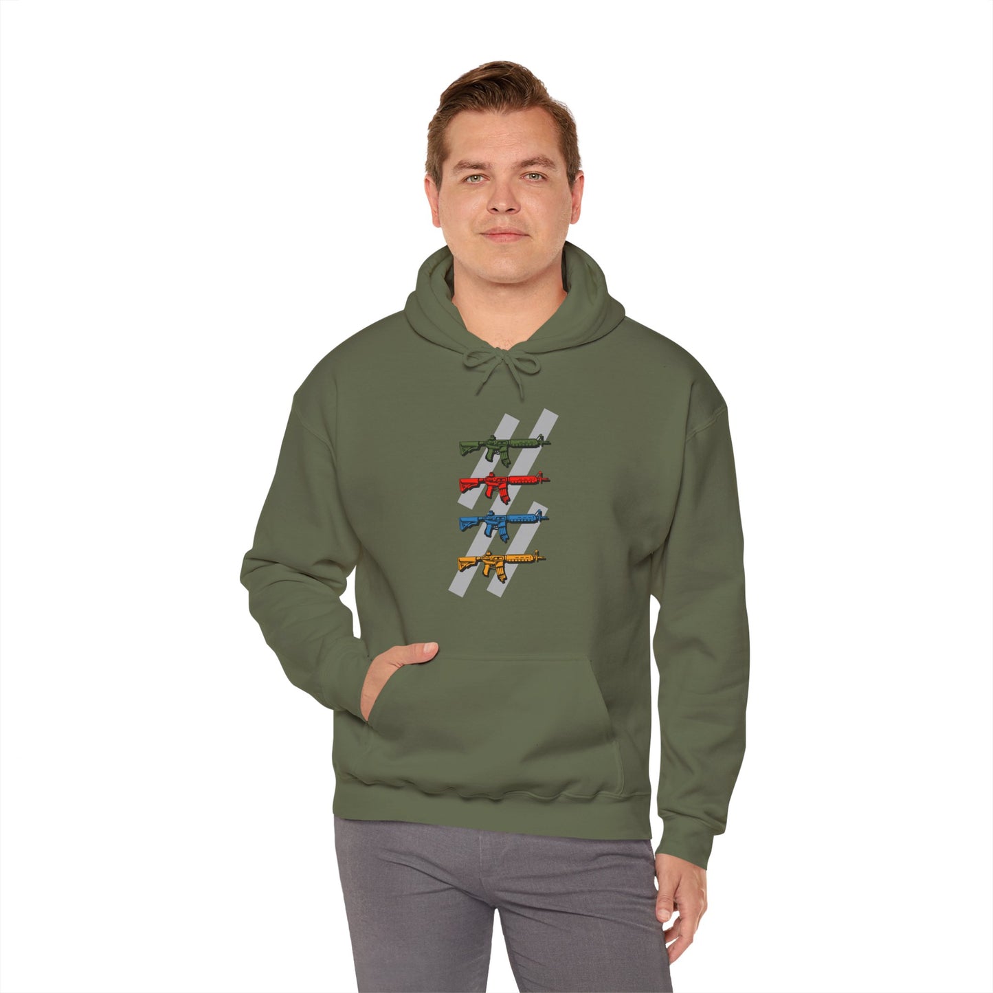 The Pew Pew Hoodie — Cool Multi-Color Design