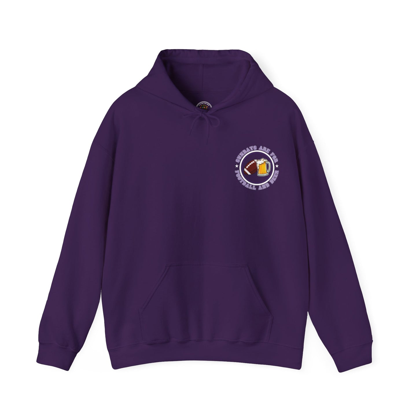 Sundays Football and Beer Hoodie - Purple