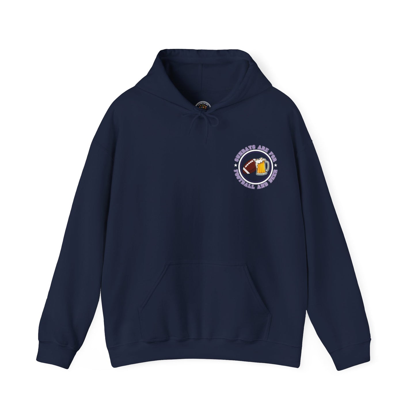 Sundays Football and Beer Hoodie - Purple