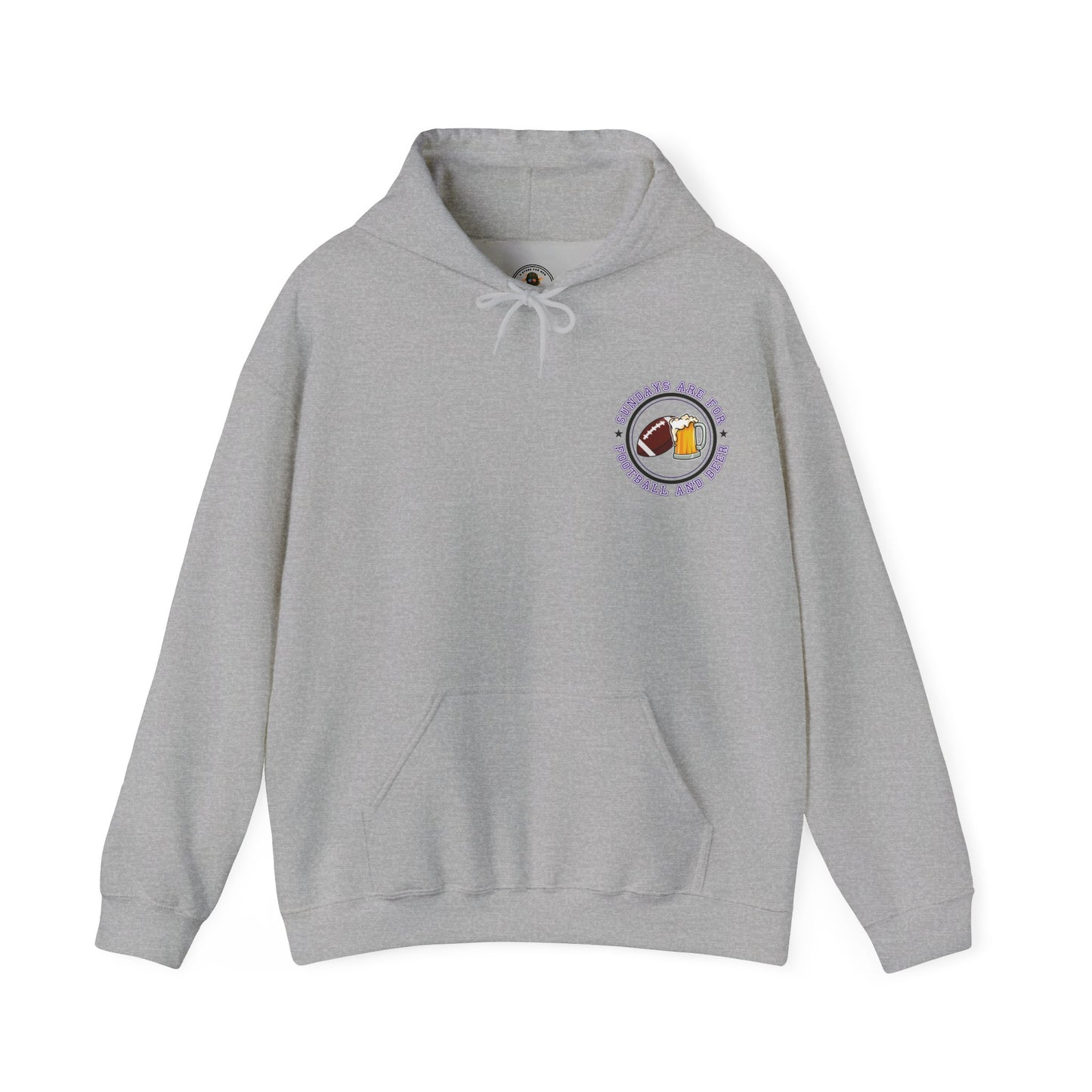 Sundays Football and Beer Hoodie - Purple