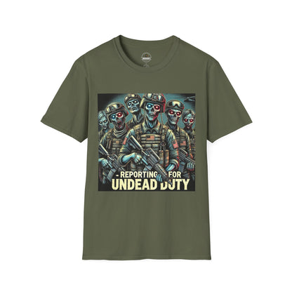 Military Zombies Reporting for Undead Duty Tee