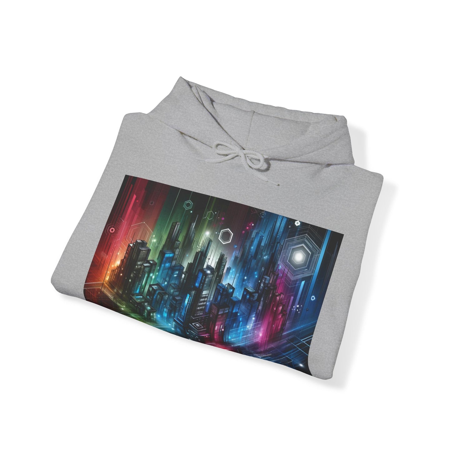 Futuristic Urban City Hooded Sweatshirt/Hoodie