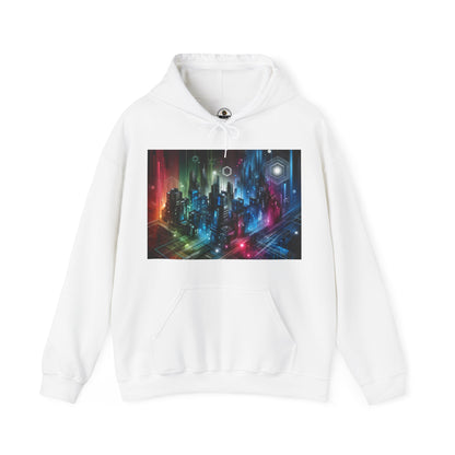 Futuristic Urban City Hooded Sweatshirt/Hoodie