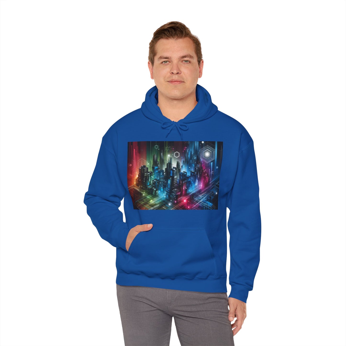 Futuristic Urban City Hooded Sweatshirt/Hoodie